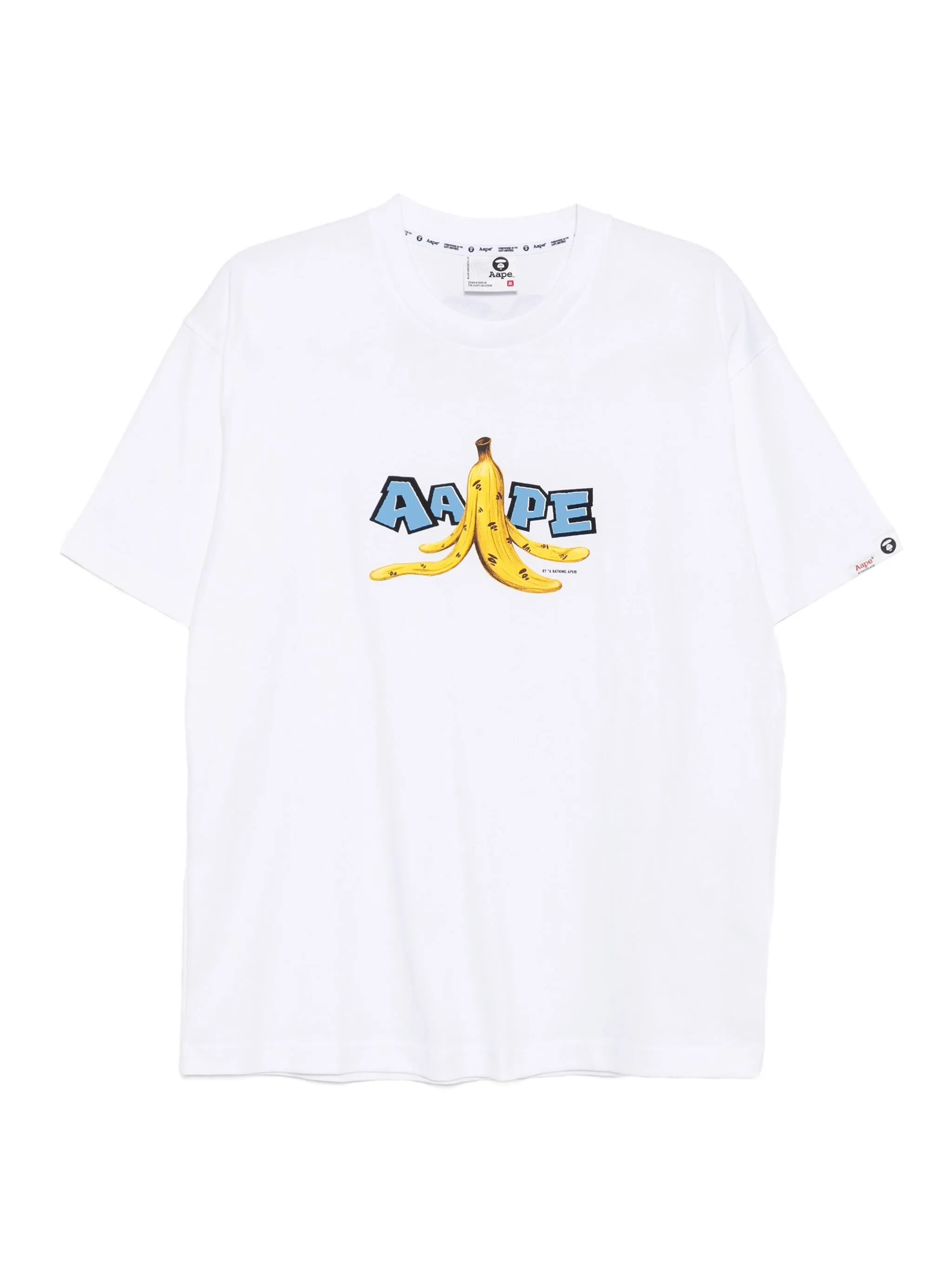 

Футболка с принтом Aape By A Bathing Ape, белый