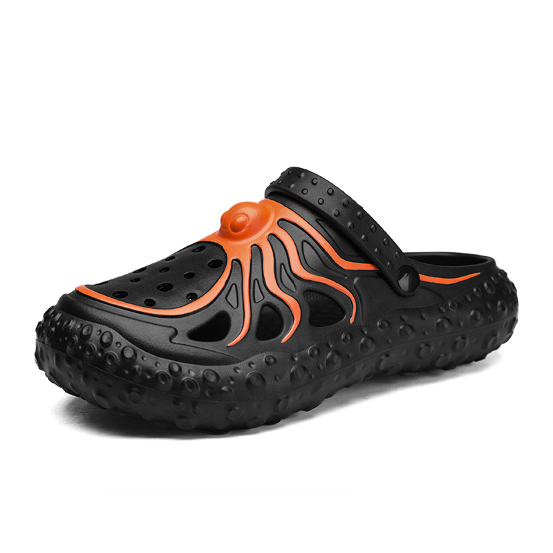 

NANJIREN Клоги унисекс черно-оранжевые, цвет Black Orange