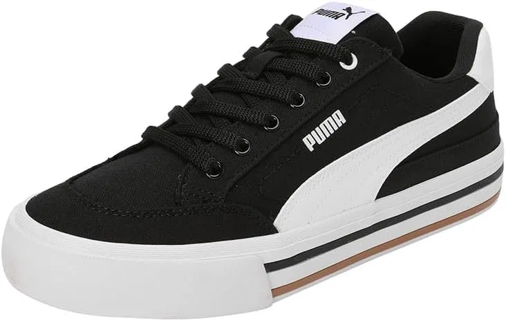 Кроссовки PUMA Unisex Court Classic Vuls Fs 39635302 White 38, White Black, 38 EU