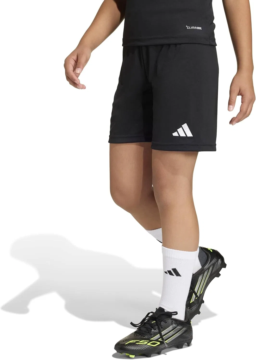 Детские шорты унисекс Adidas Entrada 26, черно-белый