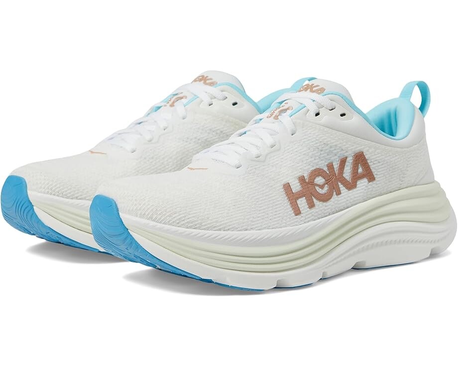 

Кроссовки Hoka Gaviota 5, цвет Frost/Rose Gold
