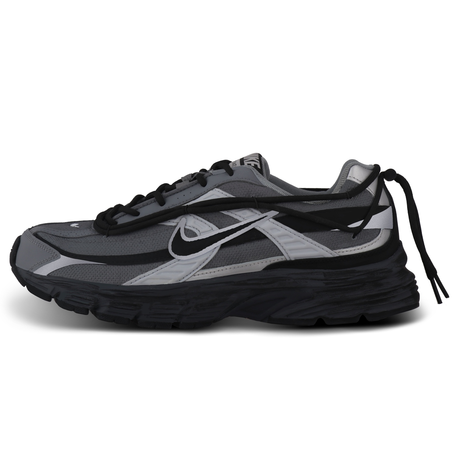 

Initiator Fabric Cushioning Height Increasing Abrasion Resistant Slip Resistant Low top Casual City Commuting Nike, черный серый