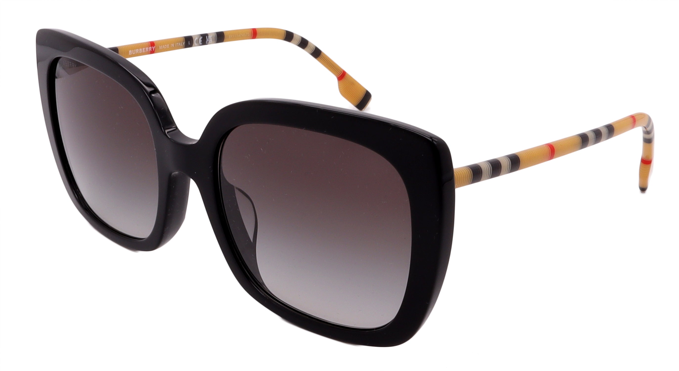 

Солнцезащитные очки Burberry BE4323F-38538G-56-20-140 неполяризованные Burberry, черный