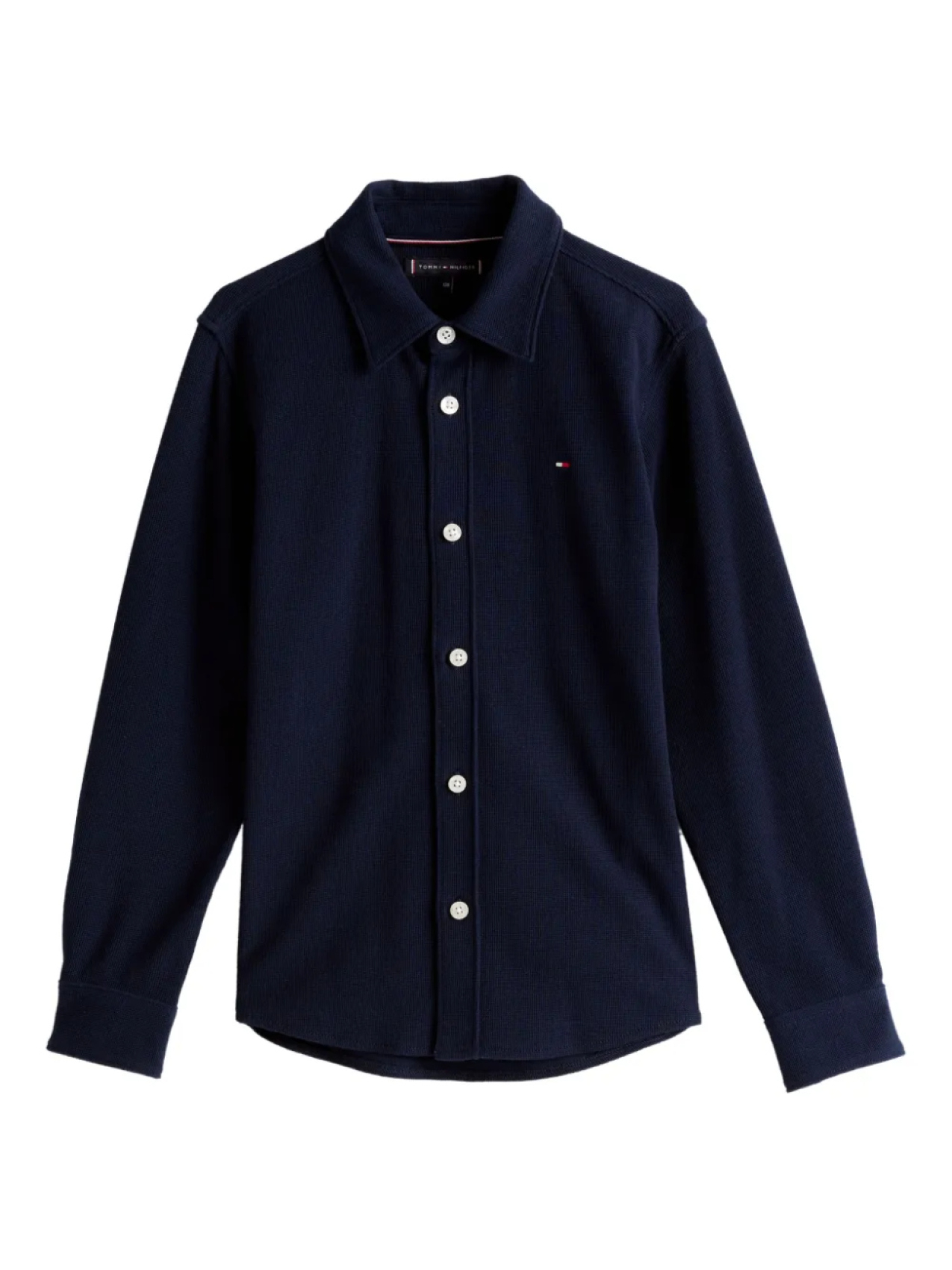 

Футболка Tommy Hilfiger Junior с вафельным узором, синий