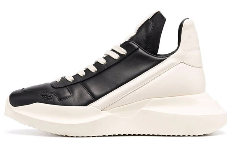 

Обувь для жизни Мужская низкая белая/черная Rick Owens, Черный, Обувь для жизни Мужская низкая белая/черная Rick Owens