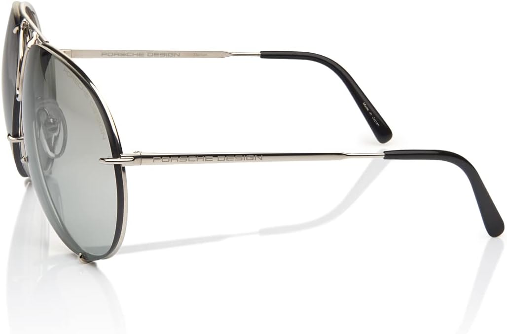 

Солнцезащитные очки Porsche Design P8478 Iconic (60 мм, цвет B - титан / линза - светло-серый градиент, серебристое зеркальное покрытие / дополнительная линза - зеленая)