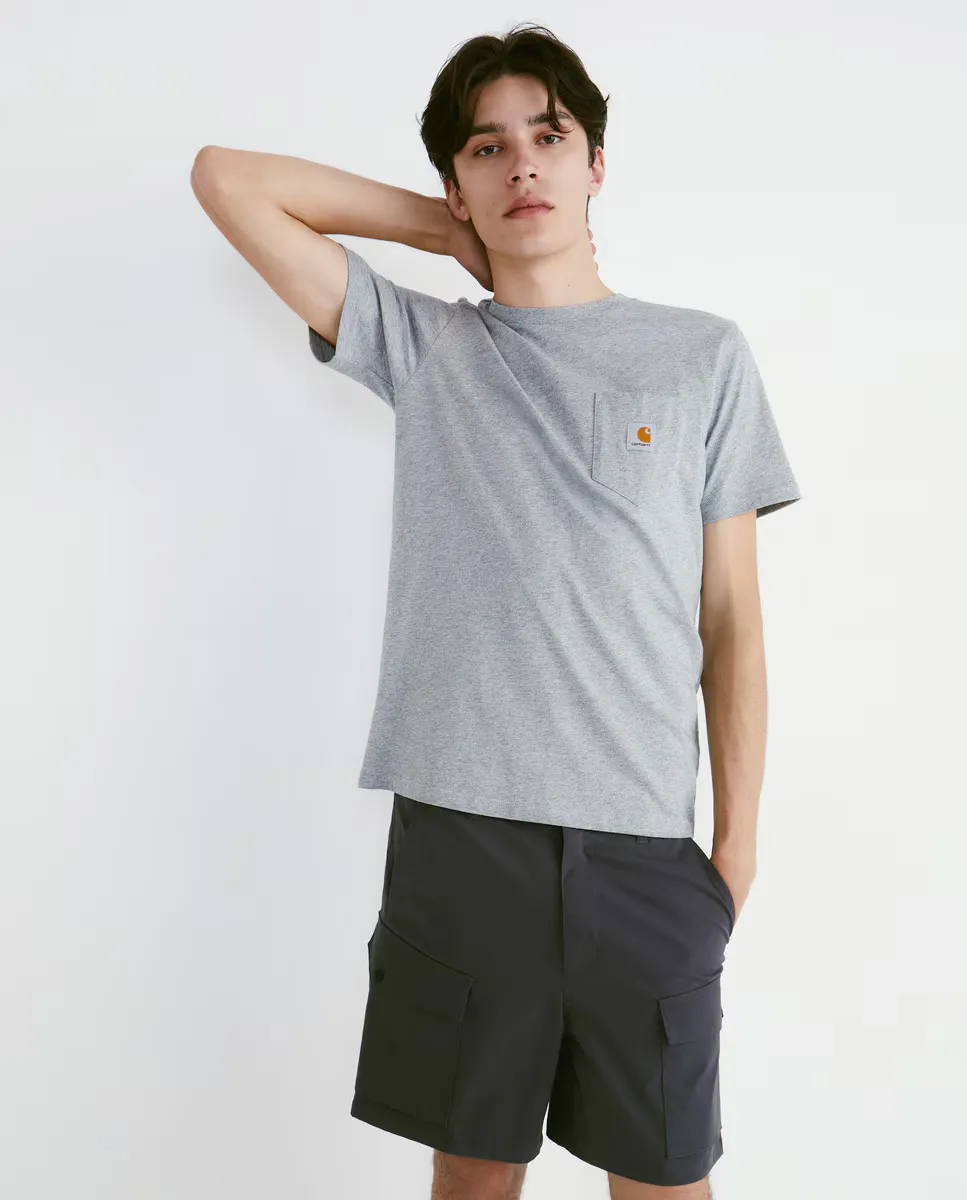 

Мужская футболка с коротким рукавом Carhartt WIP, серый