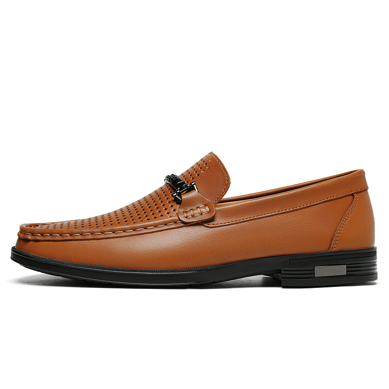 

PAIBLOKS Мужские повседневные туфли с прорезями коричневые, цвет Brown Cut-Out