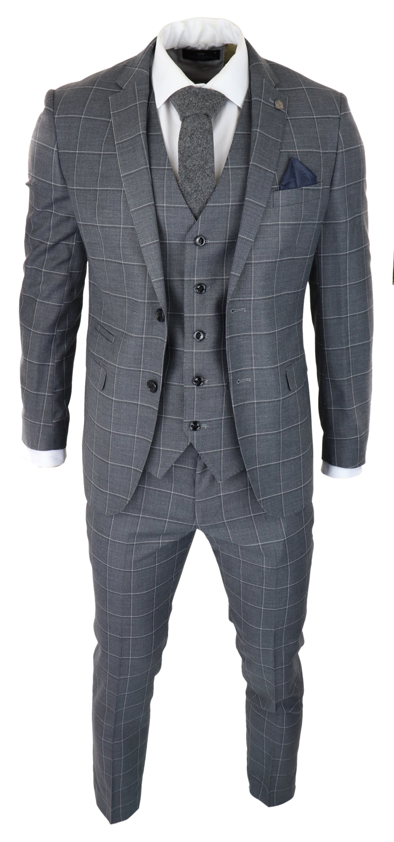 

Костюм-тройка Hobbs Grey Check Paul Andrew