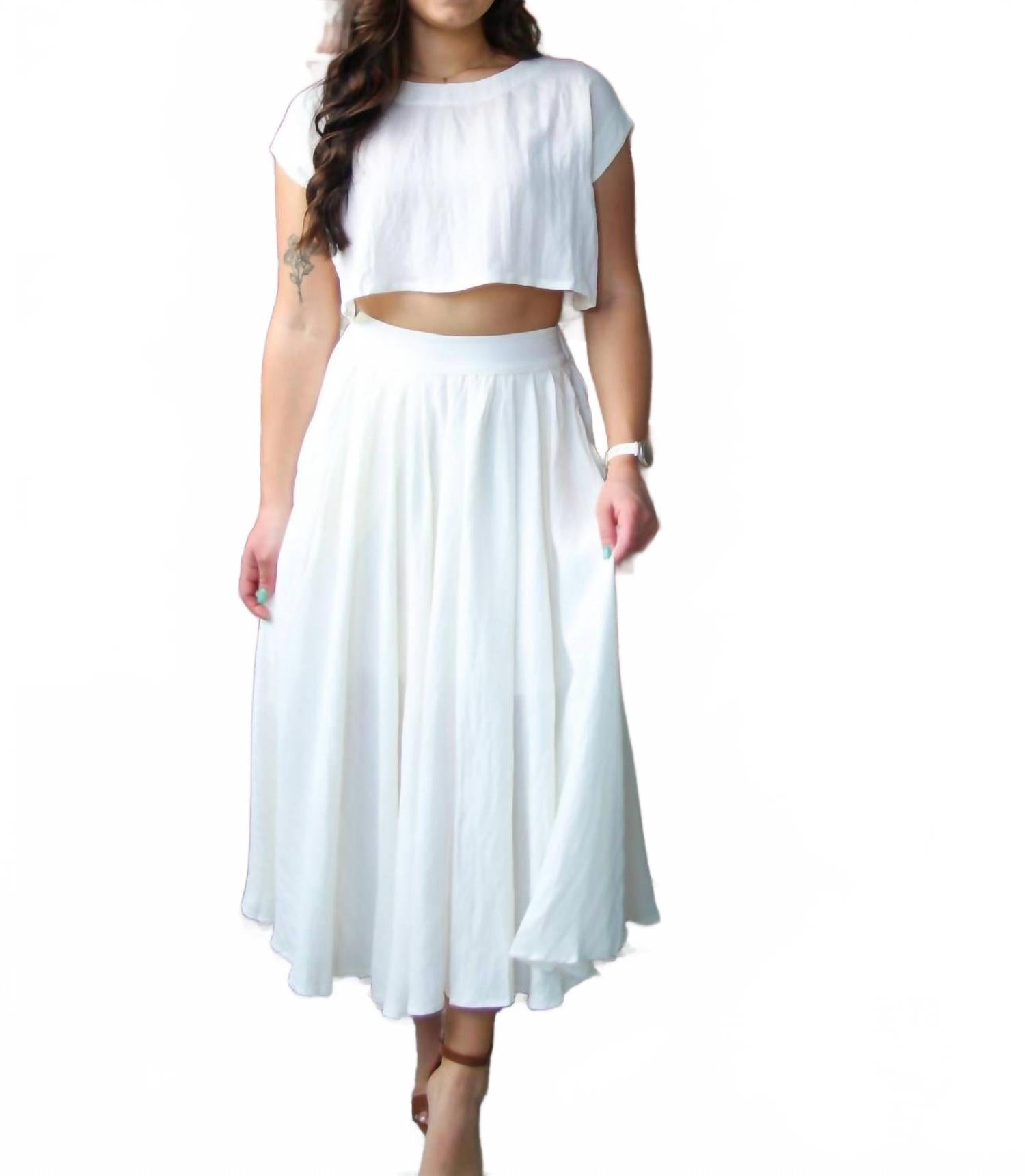 

MABLE Укороченный топ Nova кремового цвета