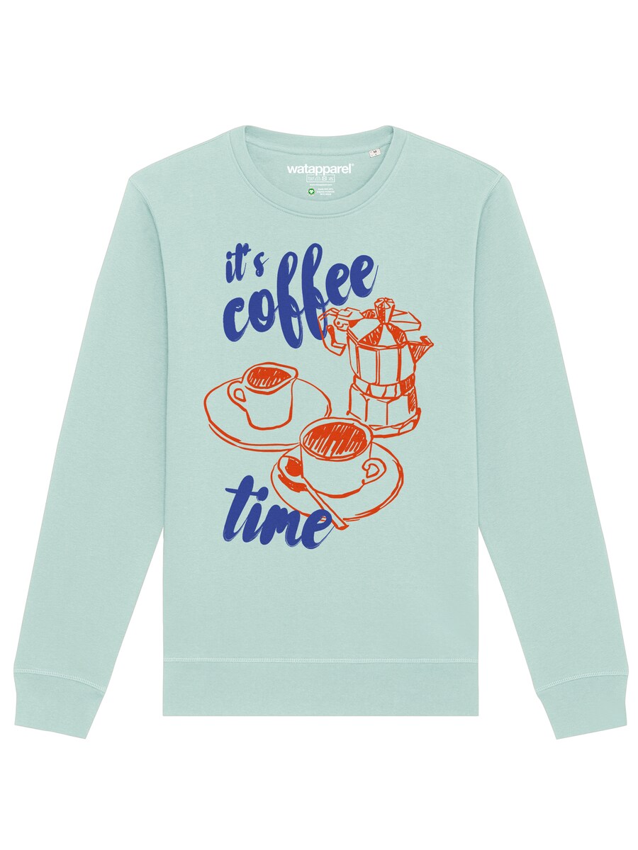 

Толстовка Watapparel Its Coffee Time, цвет Sapphire/Light blue