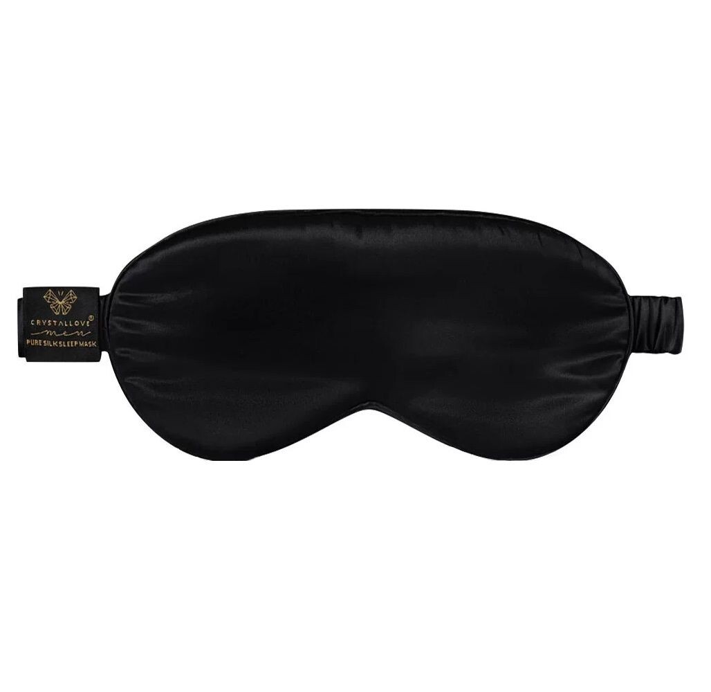 

Crystallove Men Silk Black шелковая маска для сна, 1 шт.