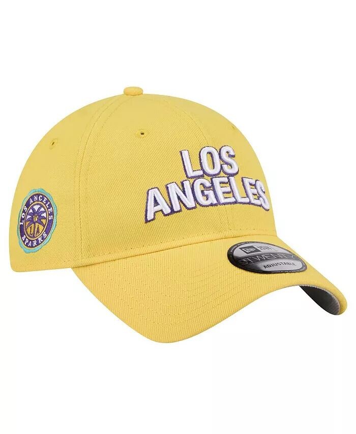 

Мужская и женская регулируемая шапка Los Angeles Sparks Rebel Series 9TWENTY золотого цвета New Era, золотой