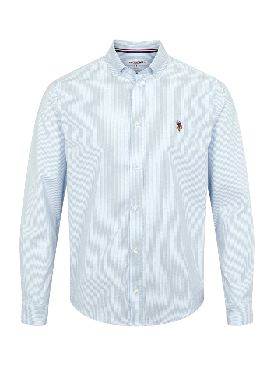 

Рубашка на пуговицах классического кроя U.S. POLO ASSN. Calvert, светло-синий