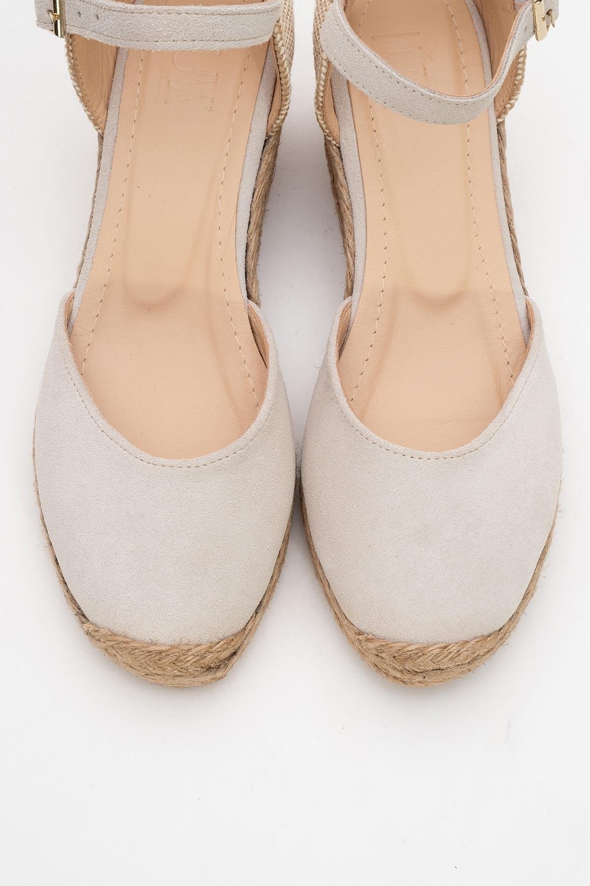 Aldea Кожаная платформа-эспадрильи (женские) Forever & Always Shoes, бежевый — фото 3