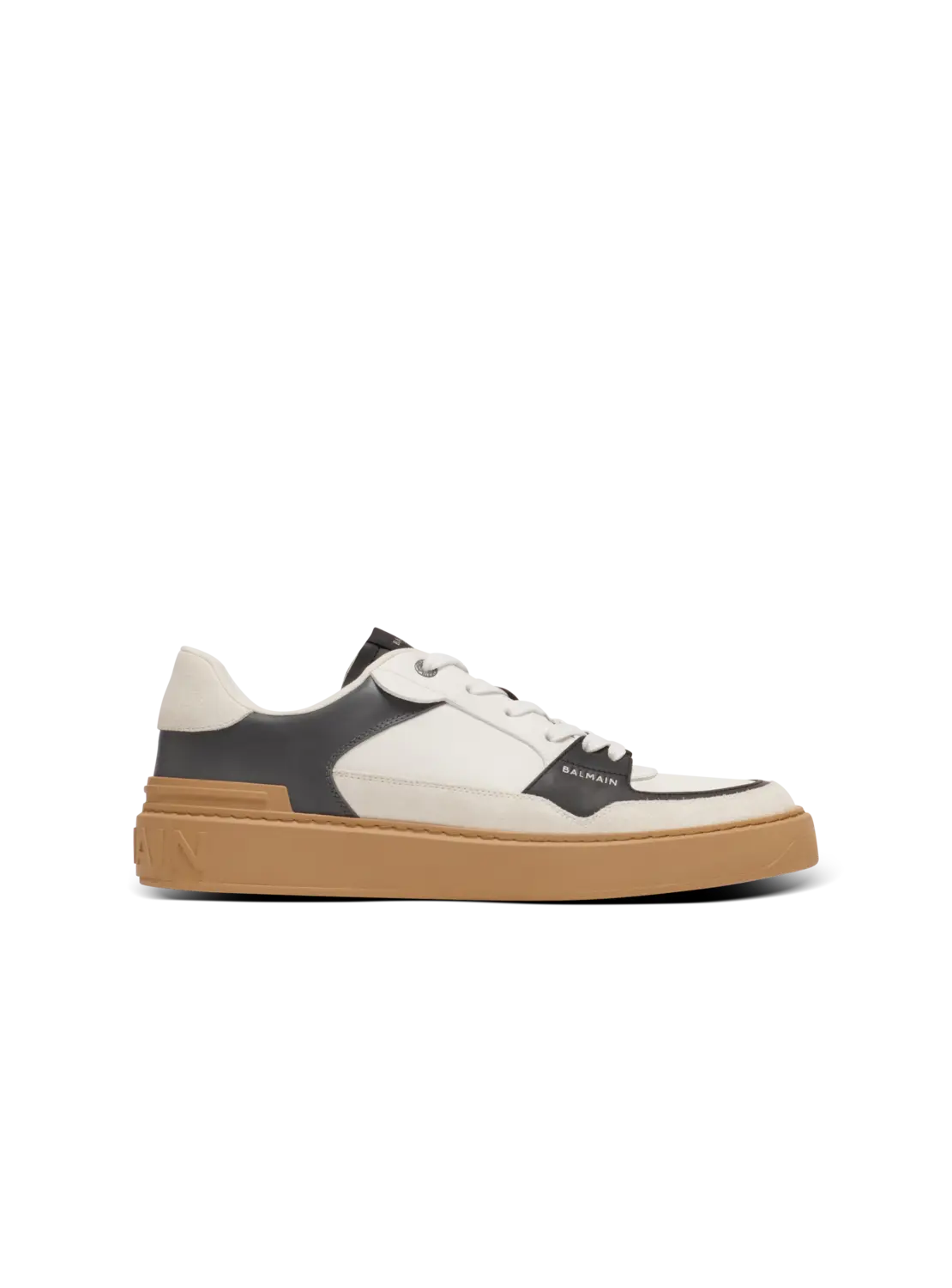 

Кожаные кроссовки B-Court Flip Balmain, серый