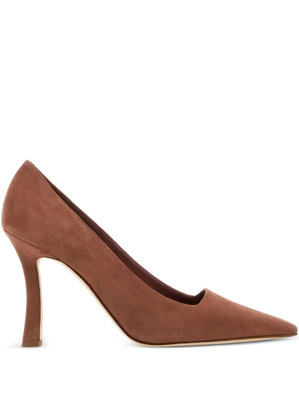 Туфли Moira 105 с заостренным носком Manolo Blahnik, коричневый
