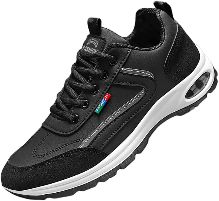 

Мужские кроссовки большого размера на все сезоны - модные, повседневные, дышащие, легкие и для любых случаев Hoalox, черный