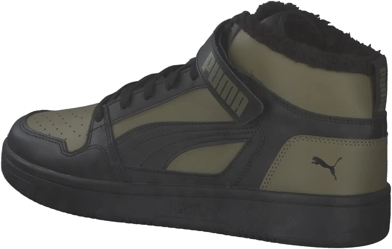 Кроссовки PUMA Unisex Rebound Mid Strap WTR, Burnt Olive Puma Black — фото 3