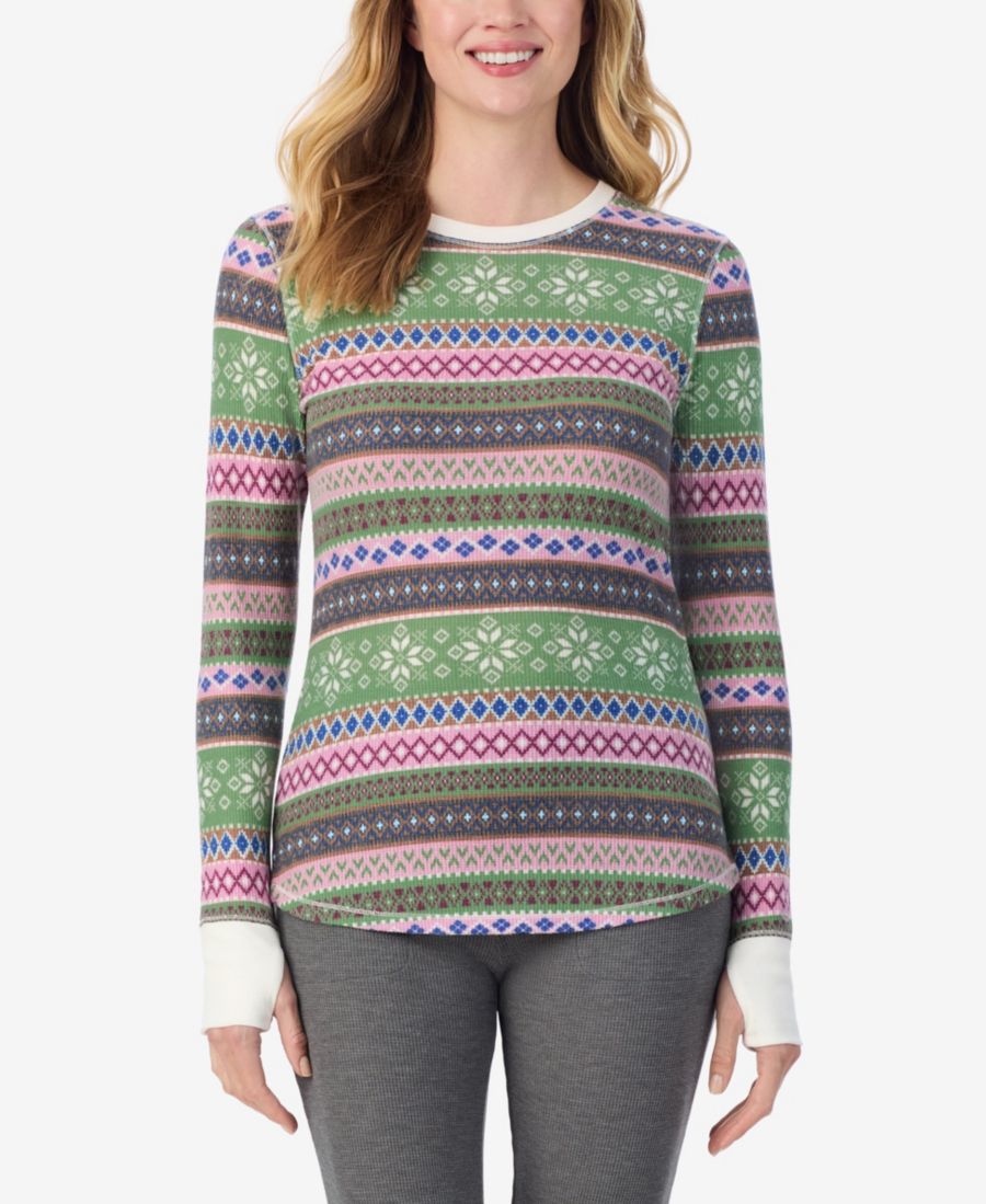 

Женская уютная эластичная термофутболка с длинными рукавами и круглым вырезом из вафельной ткани Cuddl Duds, Mauve Print, Розовый, Женская уютная эластичная термофутболка с длинными рукавами и круглым вырезом из вафельной ткани Cuddl Duds, Mauve Print