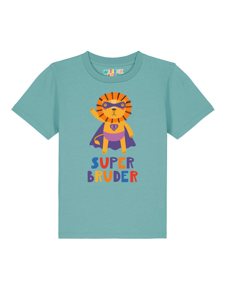 

Футболка wat Apparel, цвет teal monstera