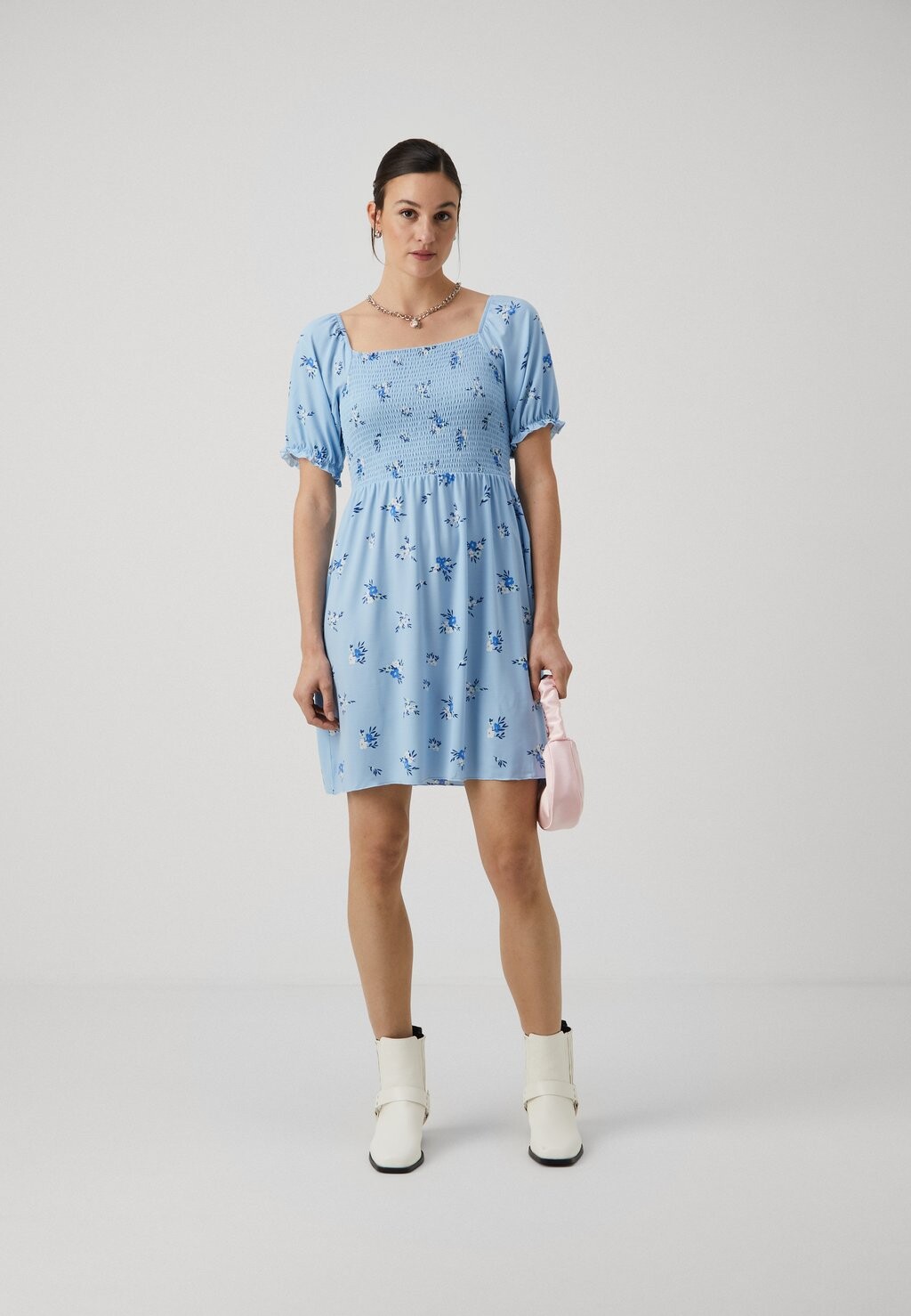 

Дневное платье Pcemanuelle Smock Dress Pieces, синий