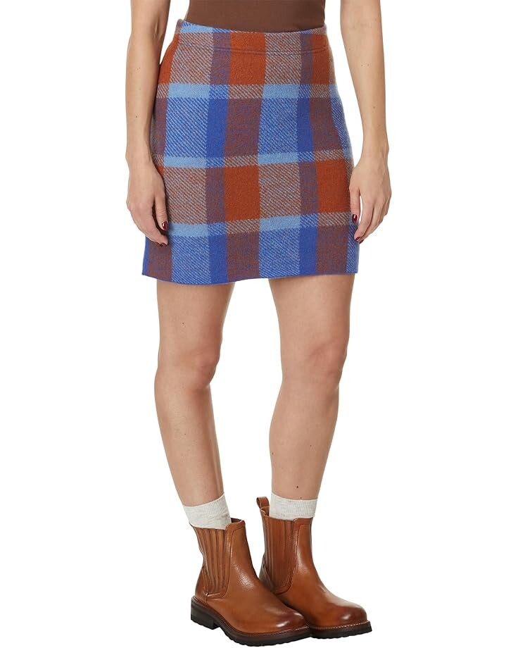 

Юбка Toad&Co Merino Heartfelt Sweater Skirt, цвет Umber Plaid