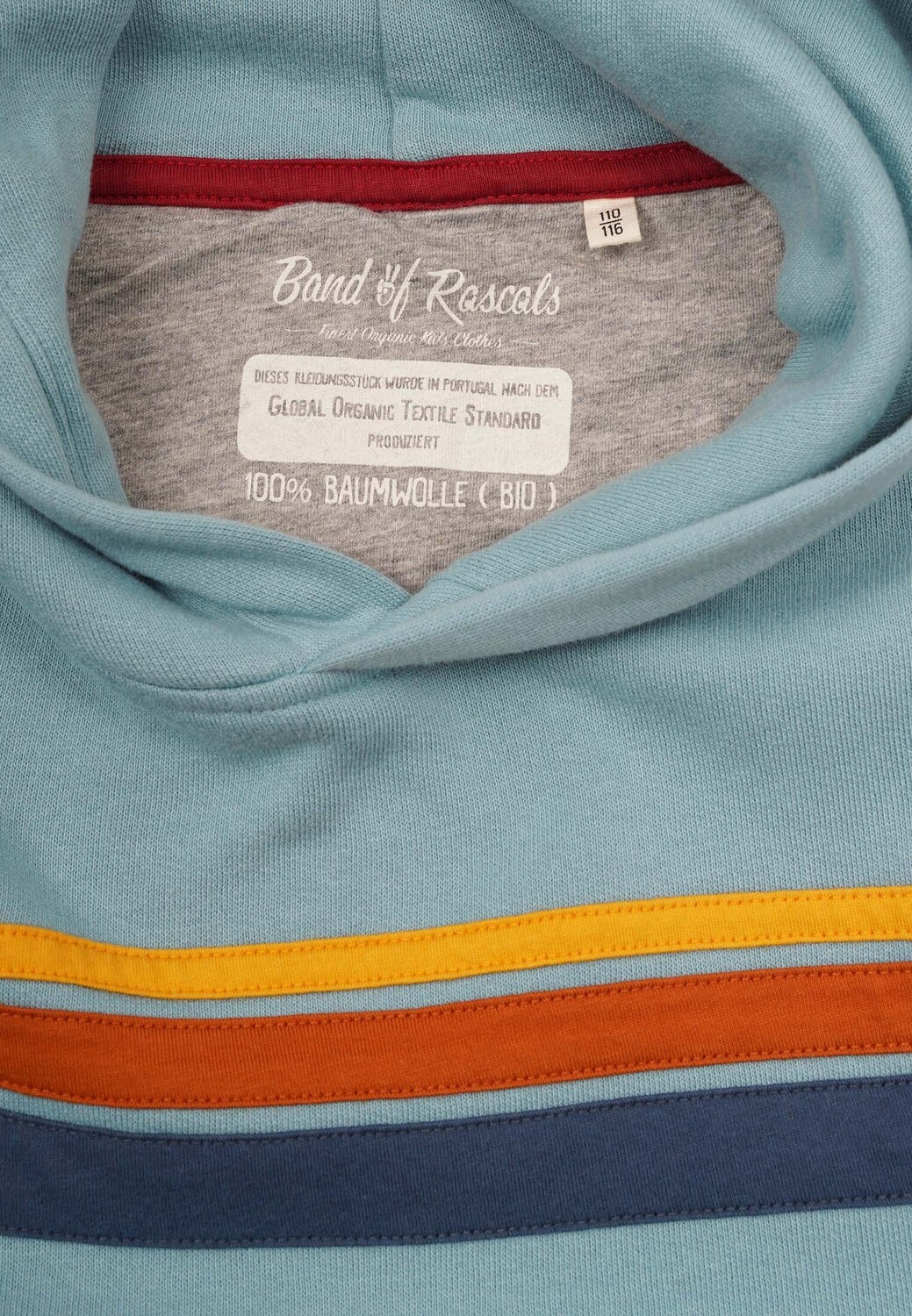 Пуловер Band of Rascals Sweatwear 70th Stripes, цвет arctic blue — фото 4