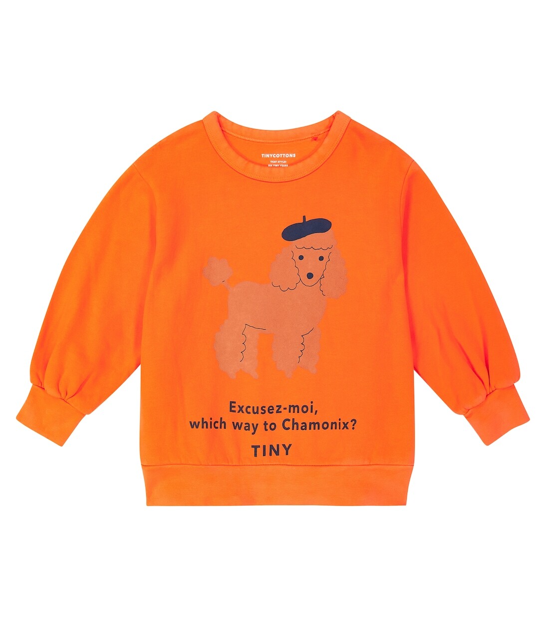 

Толстовка из хлопкового джерси tiny poodle Tinycottons, красный