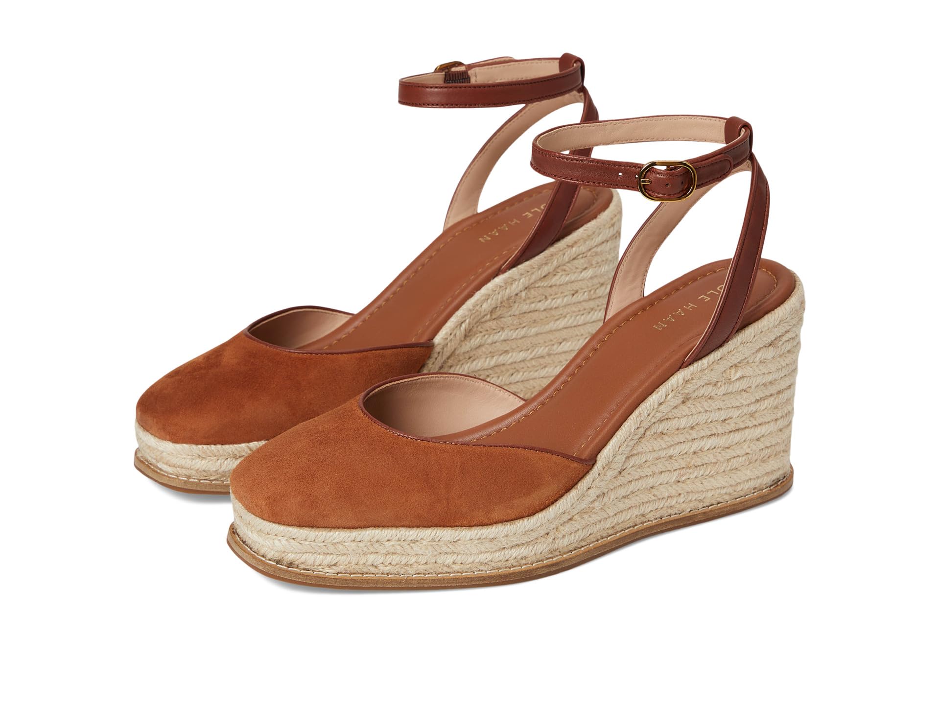 Туфли Cole Haan Cloudfeel Kyra Espadrille Wedges, British Tan Suede