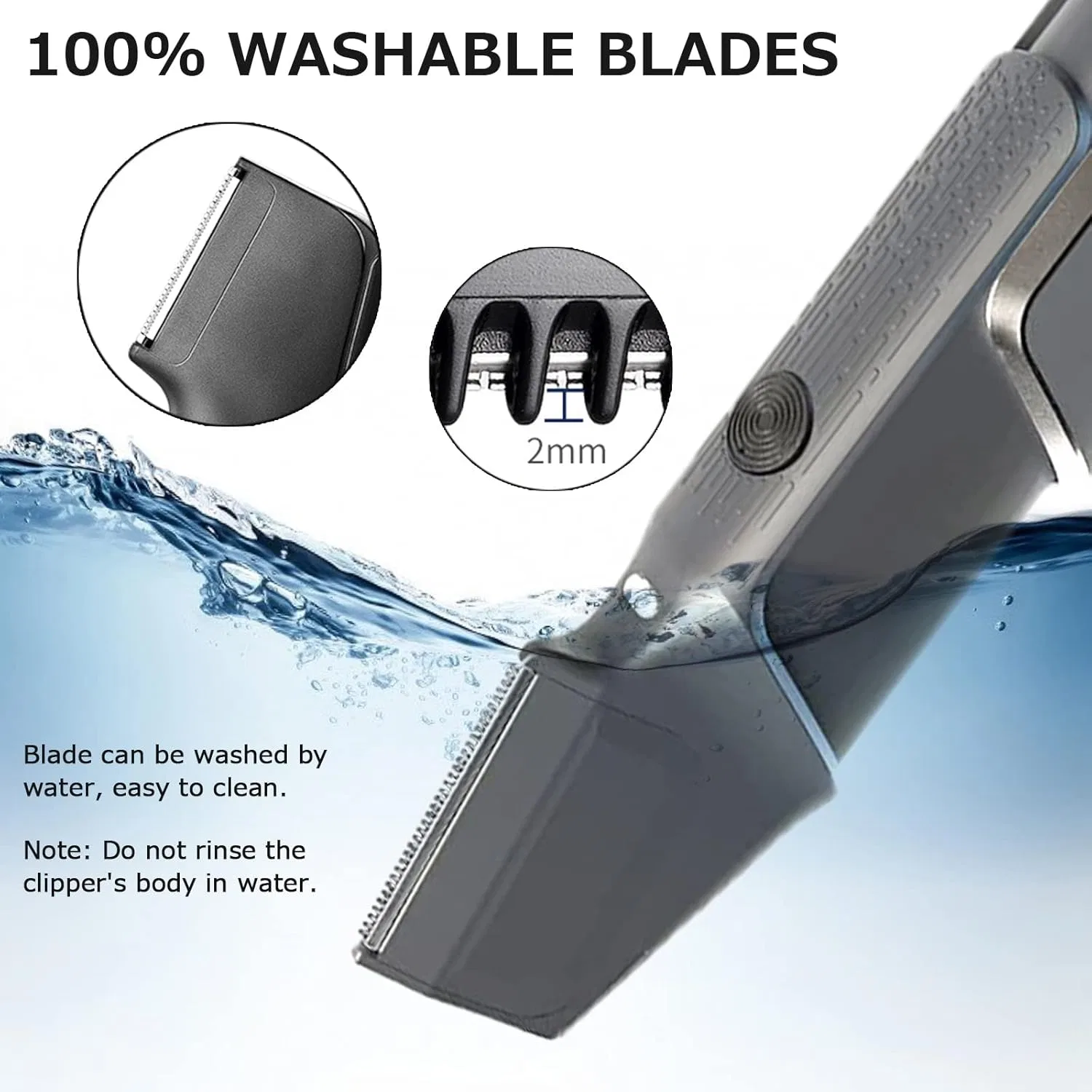 Мужской триммер для волос Titanium Trim с USB-зарядкой Nbvnbv — фото 4