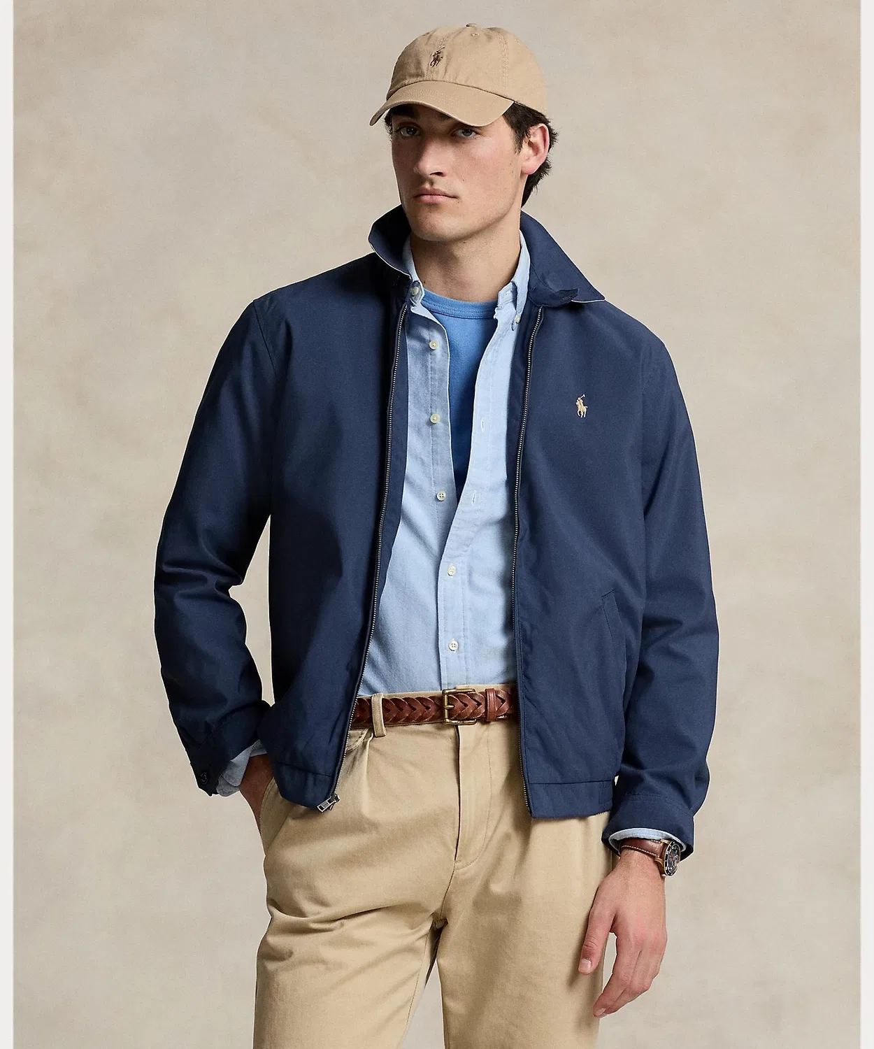 Ветровка с конструкцией V-wing, Polo Ralph Lauren, тёмно-синяя