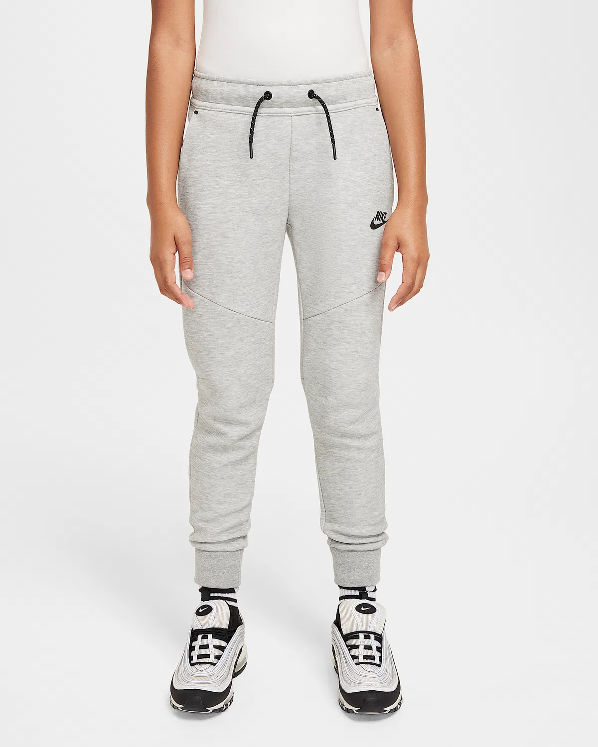 Джоггеры Nike Sportswear Tech Fleece для старших детей, Dark Grey Heather/Black/Black