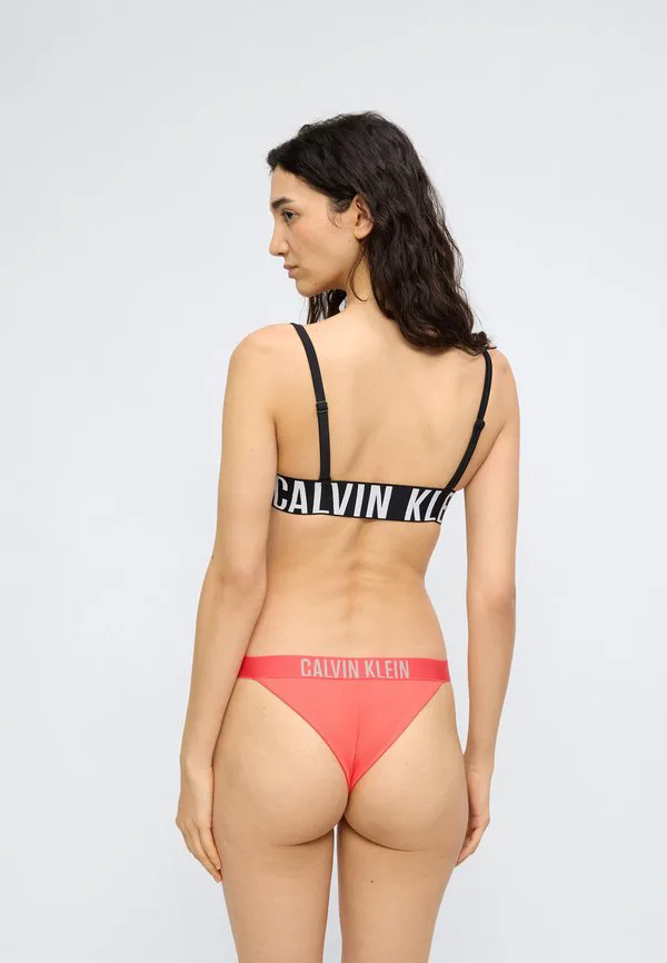 Бразильские плавки-бикини для интенсивного плавания Calvin Klein Swimwear, Punch Pink — фото 4