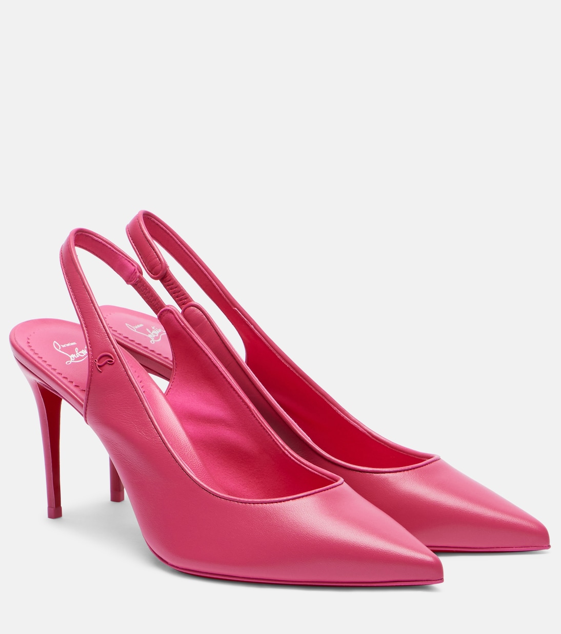 Спортивные туфли Sporty Kate 85 на ремешке из кожи Christian Louboutin, Pinup/Lin Pinup