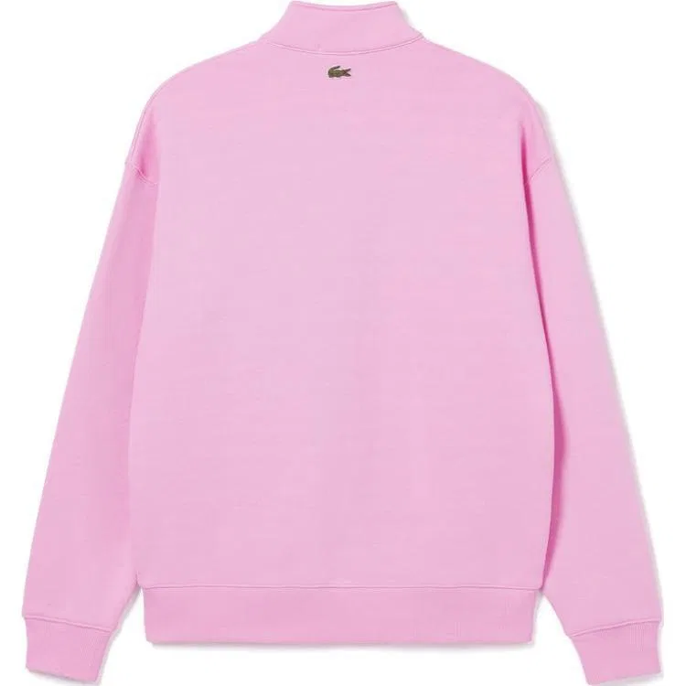 Свитшот унисекс LACOSTE Light Purple, универсальный дизайн, светло-фиолетовый — фото 3