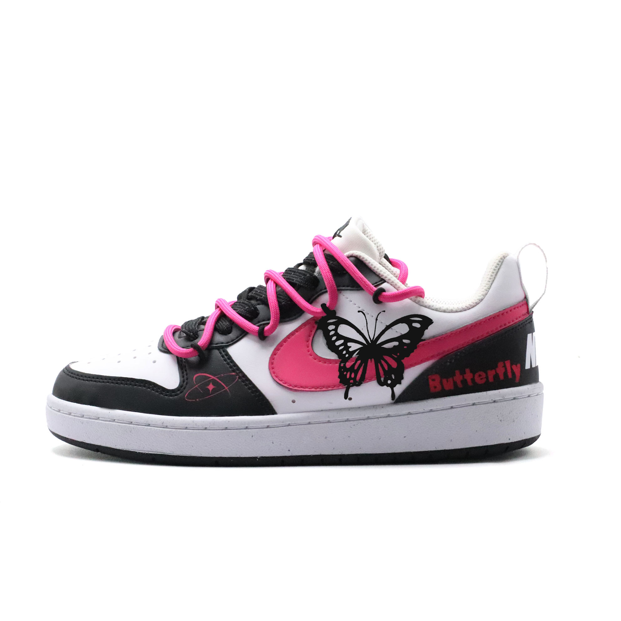 

Nike Кроссовки Court Borough Rose Butterfly с нескользящей подошвой, износостойкие, для детей и подростков