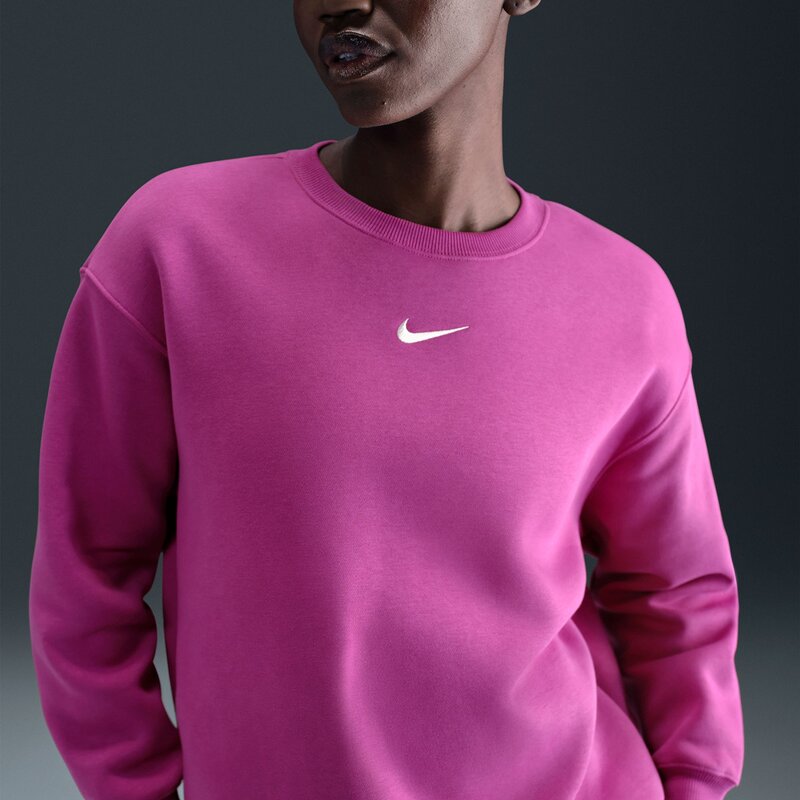 Sweatshirt w nsw phnx flc os crew Nike, мультиколор — фото 4