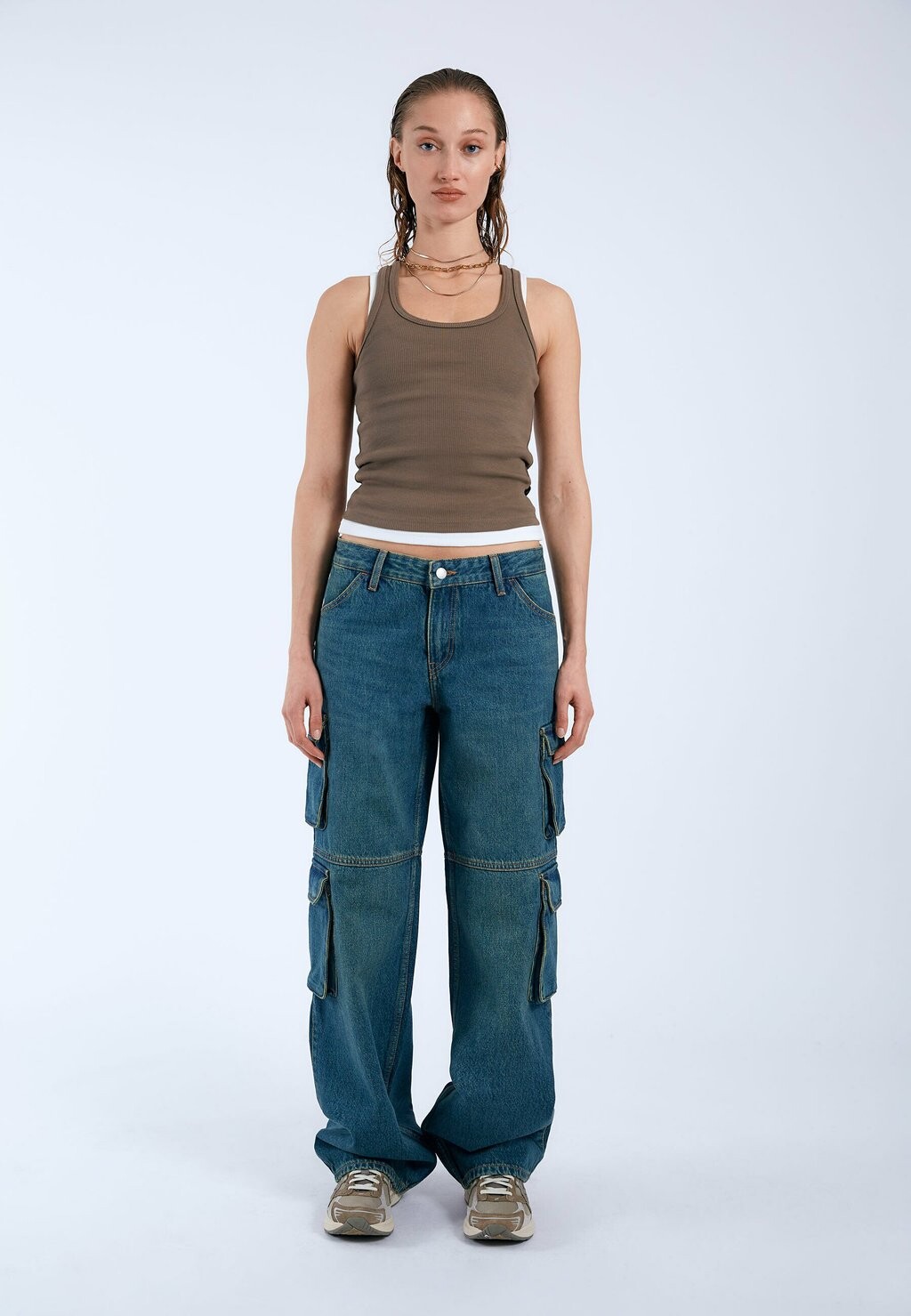 

Джинсы свободного кроя HILL MULTI CARGO Dr.Denim, синий деним