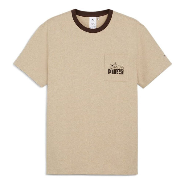 

Футболка x noah pocket t-shirt 'khaki' Puma, хаки