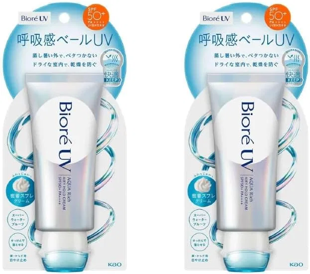 Крем для тела солнцезащитный Biore UV Aqua Rich Airy Hold Cream SPF 50, 140 г