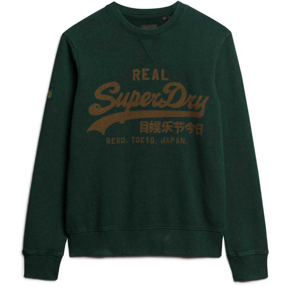 

Толстовка Superdry Classic Vl Graphic, зеленый