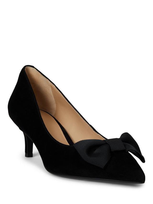 Туфли-лодочки Lauren Adrienne с бантиком Ralph Lauren, Black — фото 2