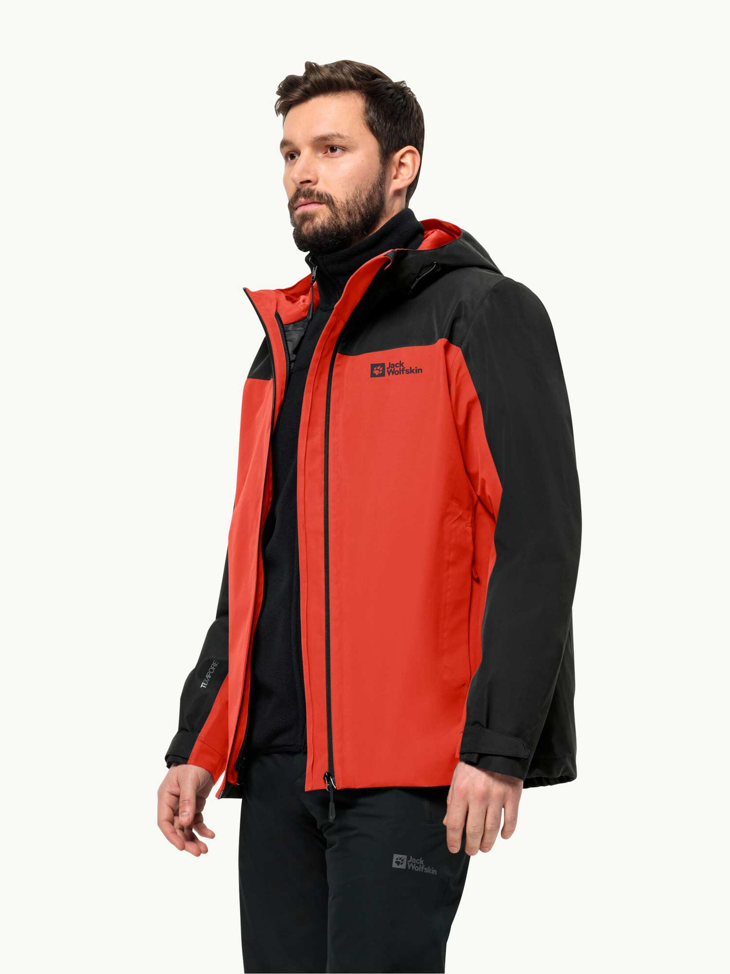 

Куртка Jack Wolfskin TAUBENBERG 3IN1 JKT M, красный