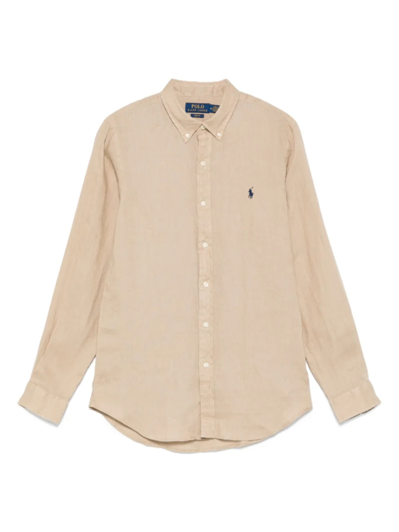 

Льняная рубашка Polo Ralph Lauren, нейтральный