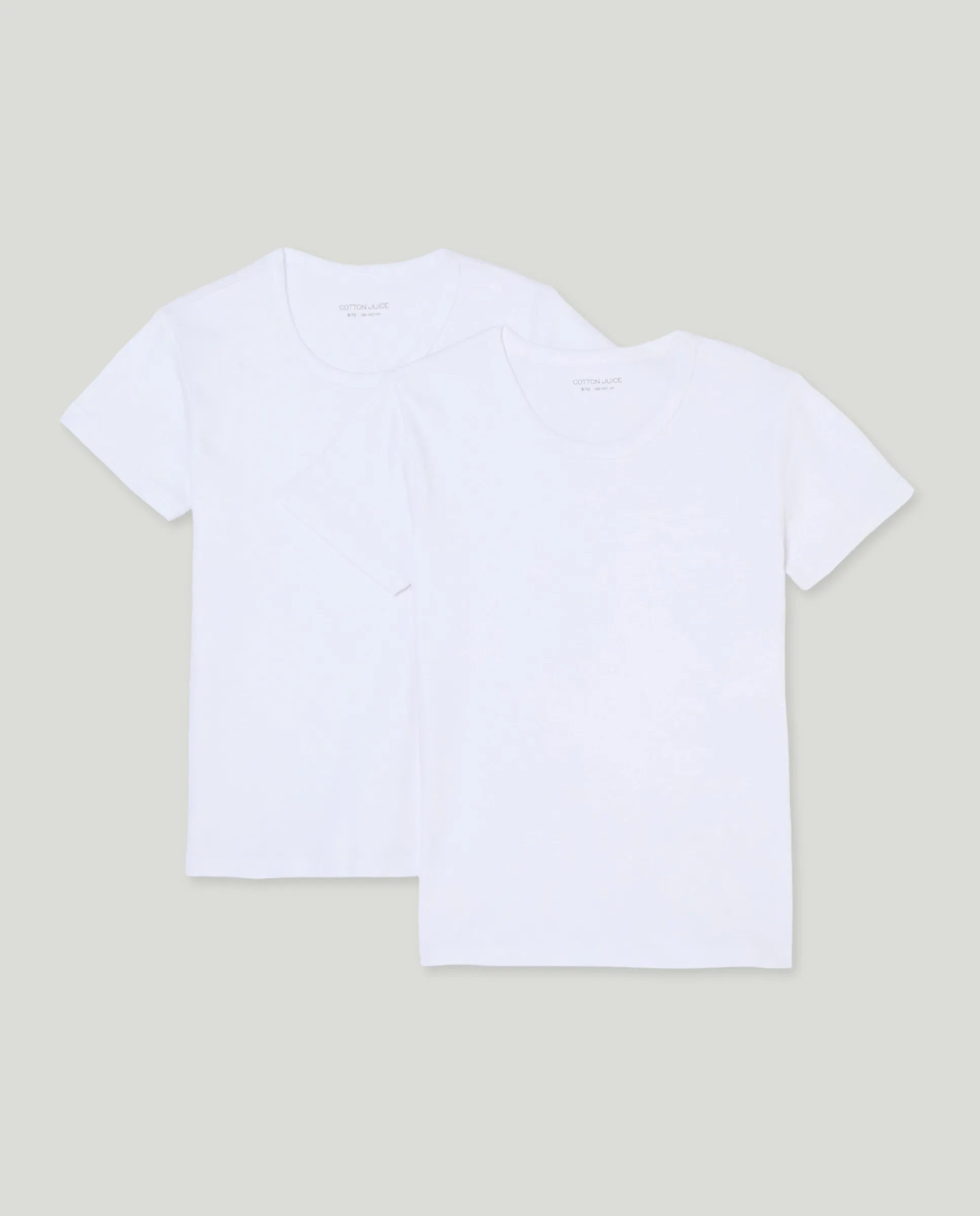 

Набор из 2 базовых футболок с коротким рукавом для мальчика Cotton Juice, белый