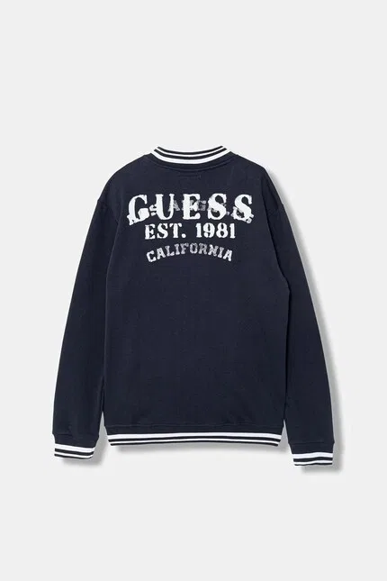 Кофта детская на молнии Guess, синий — фото 2