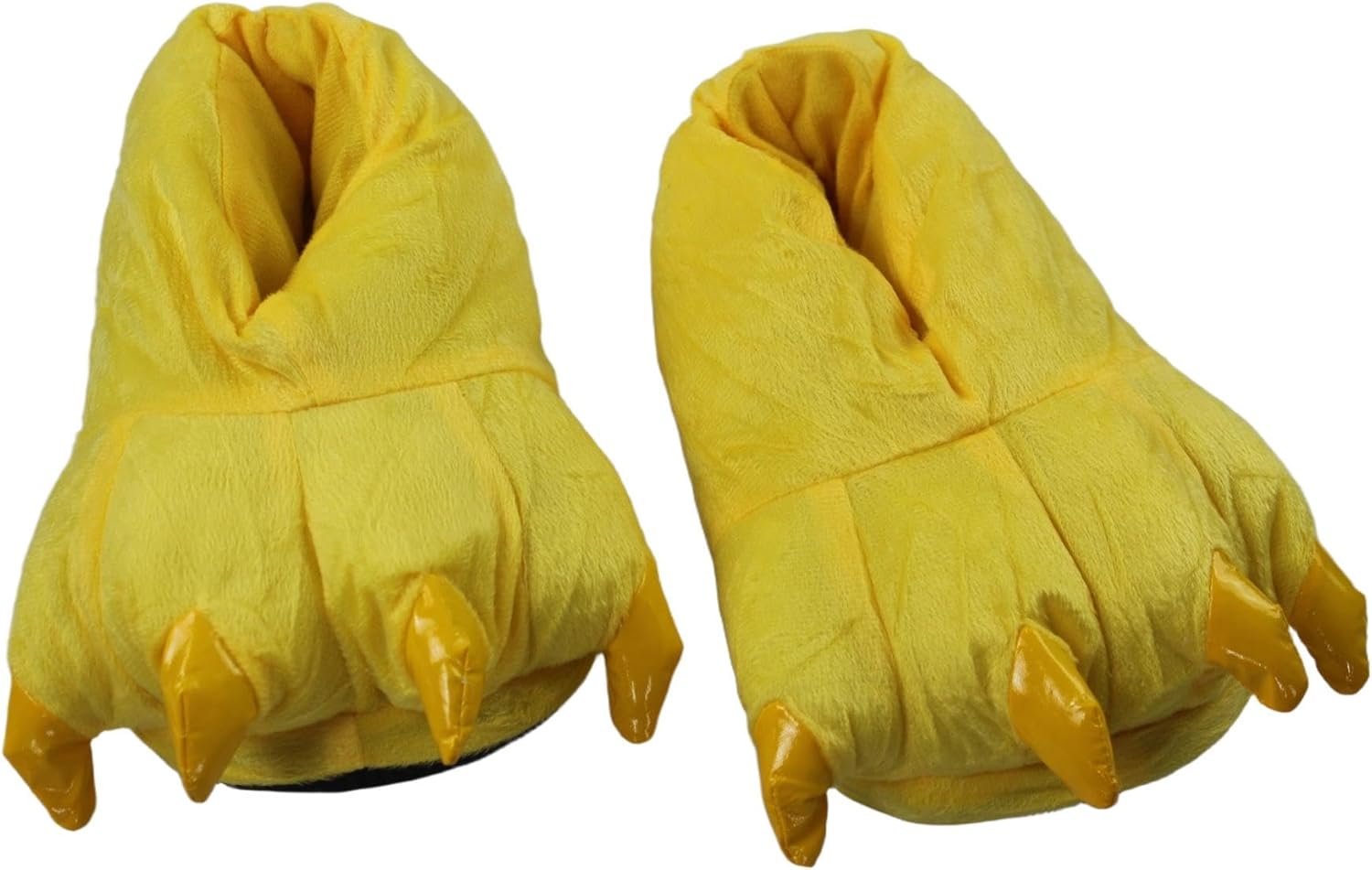 

Забавные домашние тапочки с лапами медведя для женщин, мужчин и детей, теплые и пушистые Shinemem, желтый