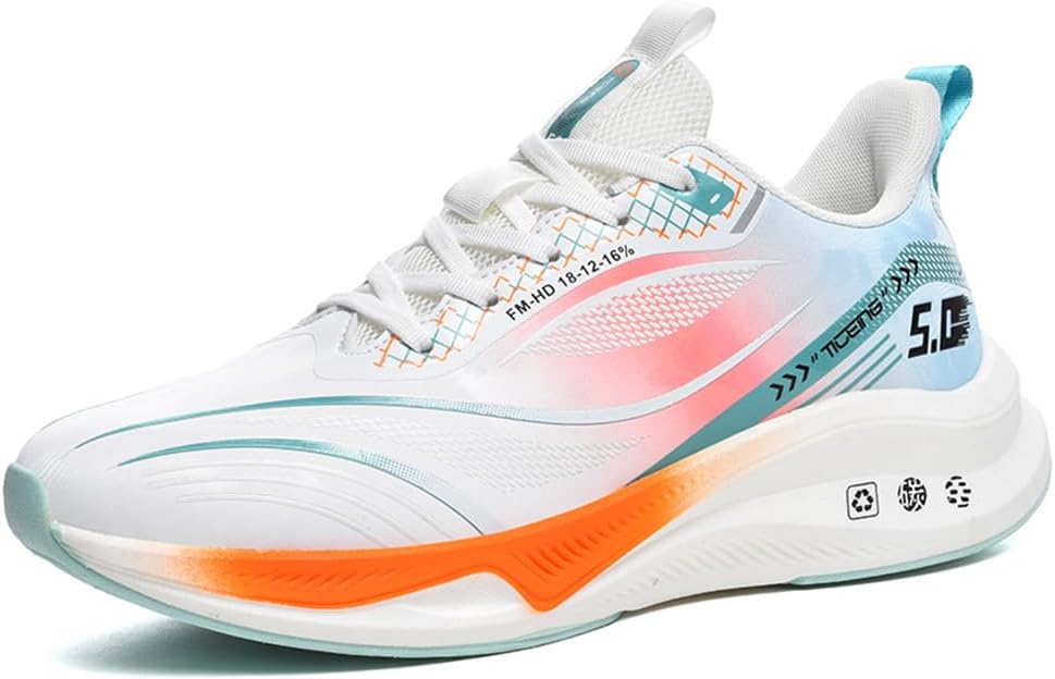 

Мужские кроссовки для баскетбола Rongduyan на открытом воздухе, повседневная обувь для прогулок, белый/желтый