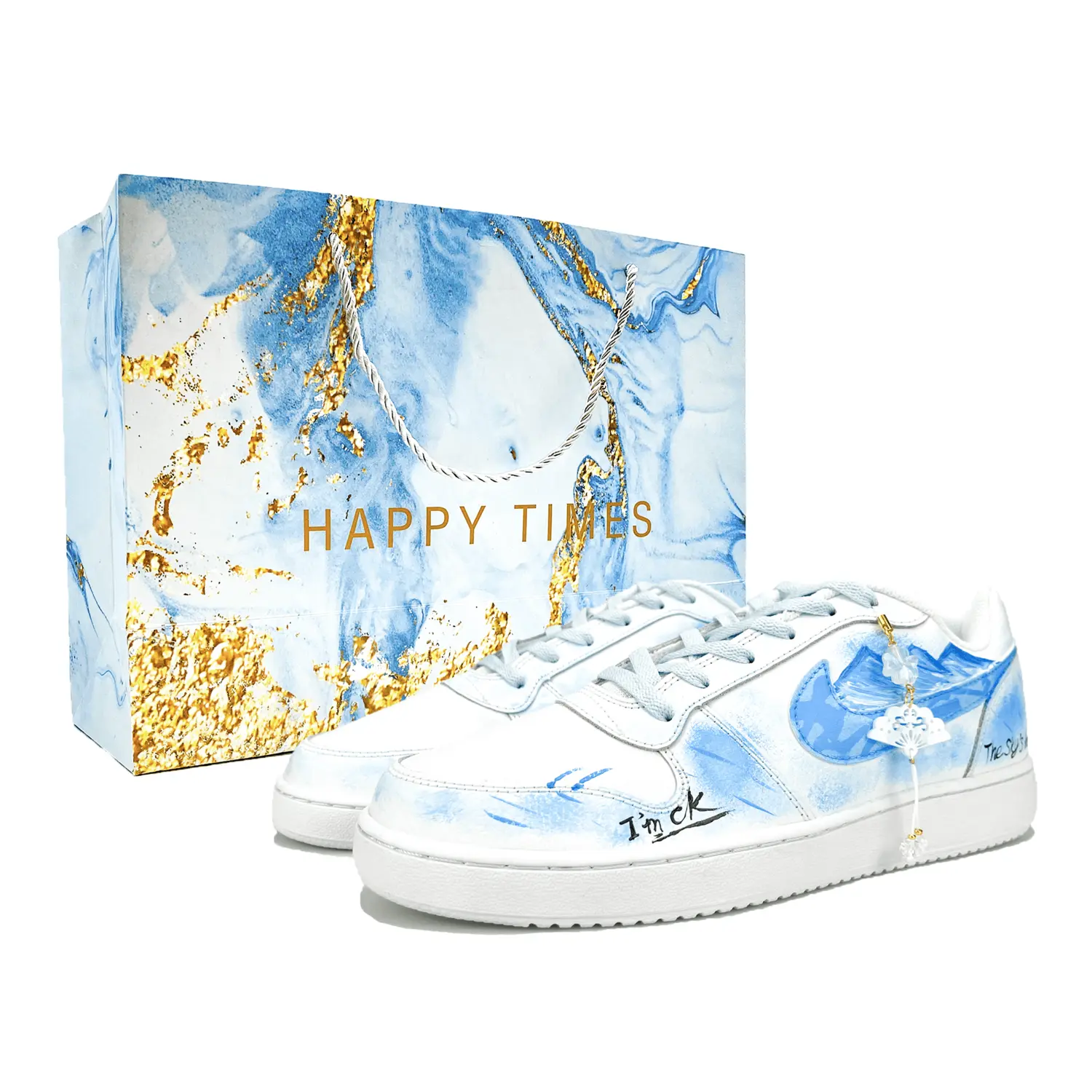 

Nike Низкие противоскользящие кроссовки для скейтбординга EBERNON, мужские, сине-белые